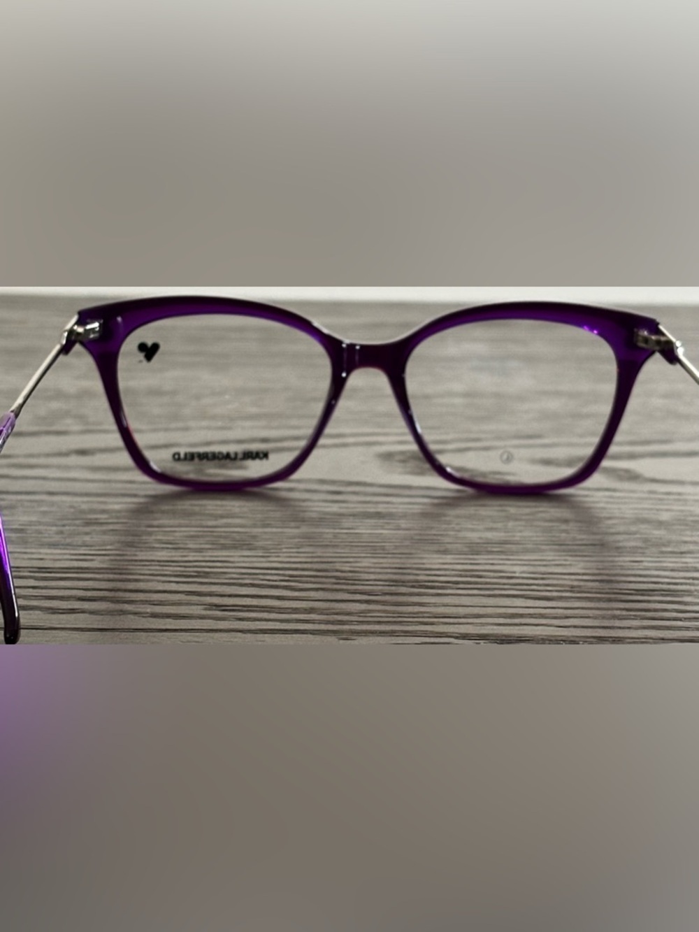 Karl Lagerfeld KL6108 540 Cyclamen Violet Eyeglasses Frames 54-17-140 Case NEW - Picture 7 of 9